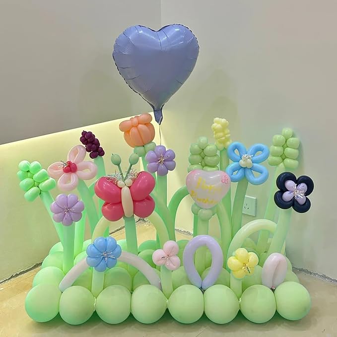 260 Long Balloons 100 Pack Pastel Green Twisting Animal Balloons Thickening - Image 4