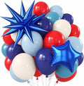 Red White Blue Balloons 4th of July Balloon Star Foil Balloon Navy Royal Dusty by Froova