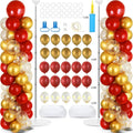 2 Sets Red Gold Balloon Column Stand Kit by ZOIIWA