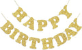 Gold Happy Birthday Banner Birthday Party Decorations Happy Birthday Banner by Adecortalk