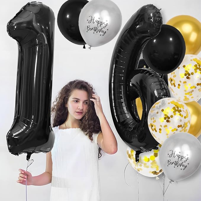 16th Birthday Decorations for Boys, 40 inch 16 Balloon Numbers - Image 8