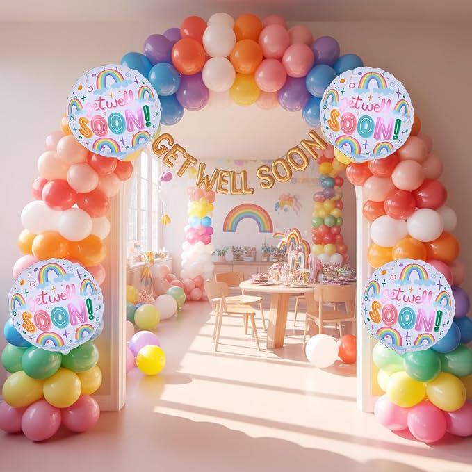 18 Inch Get Well Soon Foil Balloons Set - Image 7