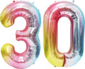 Rainbow Number Balloons Birthday Balloons by United-UnicornsParty