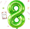 40 inch Number Balloon 0-9 Green Large Number 8 Balloons, Digital Balloons by Smlpuame