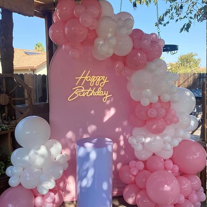 Light Pink and White Balloons Kit - Image 5