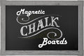 Loddie Doddie Chalk Board for Wall - 20 x 30 in Gray Rustic Frame - Magnet Board - Easy Erase Surface for Use as Chalkboard Calendar