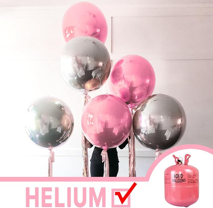 PartyWoo Pearl Large Giant Foil 4D Balloons 20pcs Different Sizes | 22 15 10 - Image 3