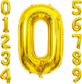 Gold Number Balloons Birthday Balloons by United-UnicornsParty