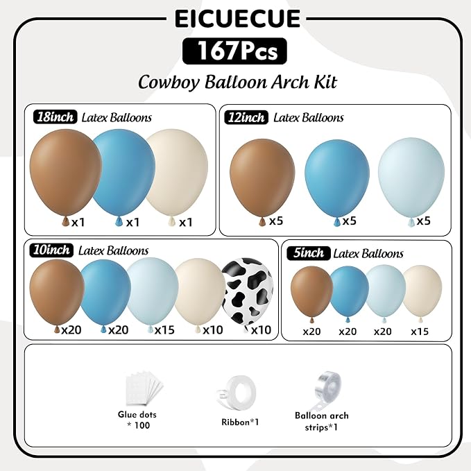 Cowboy Balloons Garland Arch Kit - Image 2