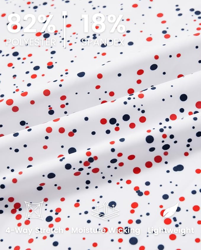 M MAELREG Quarter Zip Golf Pullover Men Dry Fit Long Sleeve Performance Wicking 1/4 Zip Full Print Pullover Mens Sweatshirt