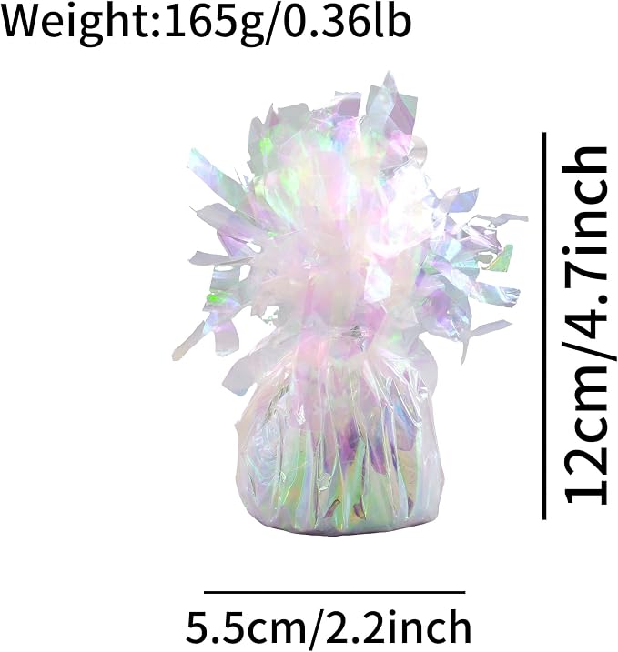 Balloon Weights, 12 Pieces, Weight 0.36Lb | Aluminum Foil, Suitable - Image 2