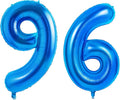 Number 96 Balloons for 96th Birthday Party Decorations, 0-100 Large No.96 by Joycard