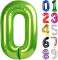 0 Balloon - Light Green Birthday Number Balloons, 40 Inch Party Decorations | by ALPHADELTAPI