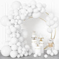 164Pcs White Balloons Different Sizes 18" 12" 10" 5" by OUDDYLIFE