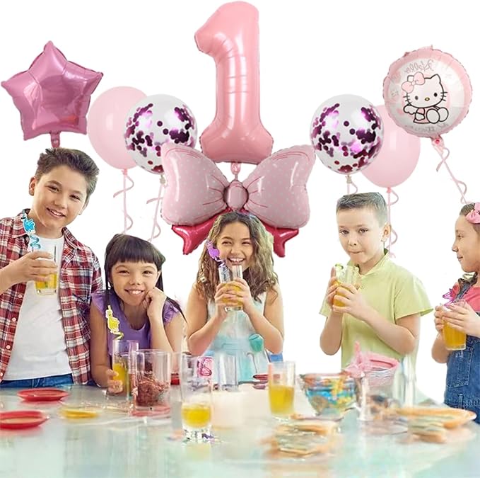 Cartoon Party Balloons, Cute Number 1 Balloon - Image 4