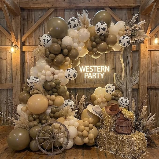 Western Cowboy Balloons Arch Kit by Unknown