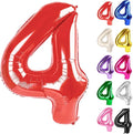Red Number 4 Balloon 40 Inch by IWERP