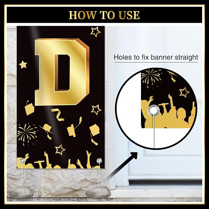 Graduation Decorations 2026 Porch Banner, Congrats Grad Class of 2026 Banner - Image 3