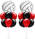 Sumind 2 Set Volleyball Table Centerpiece Balloon Stand Kit Foil Balloons by Sumind