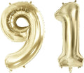 Number 91 Balloons for 91st Birthday Party Decorations, 40 Inch 0-100 by Joycard