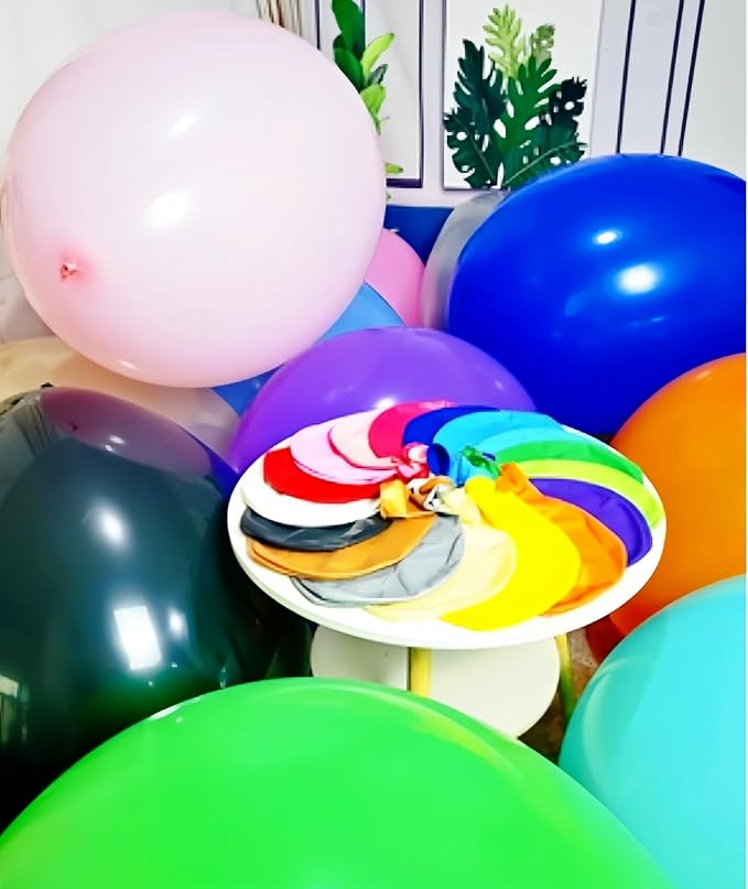 35 Pack Giant Balloons 36 Inch 17 Kinds Colors Latex Colorful Party Big Balloon - Image 4