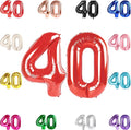 Red Number 40 Balloon 40 Inch by IWERP