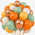 Fall Balloons, 12 Inch Sage Green Burnt Orange Mustard Yellow Beige Balloon | by TAOYE