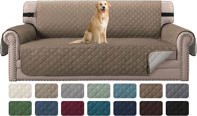 H.VERSAILTEX Reversible Quilted Sofa Cover Water Resistant Sofa Slipcover by HVERSAILTEX