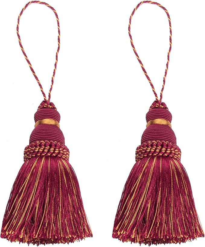 2Pcs Colorful Tassel Key Tassels DIY Accessories | 9.5 Inch Tassels by fenghuangwu
