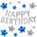 CANREVEL Happy Birthday Banner Decoration + 12Pcs Star Balloon, by CANREVEL