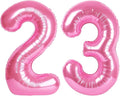 40 Inch Pink 23 32 Large Number Balloon, 23 32 Pink Birthday Party Decorations by Upgesy