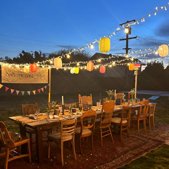 12Pcs Paper Lanterns Chinese Japanese Colorful Hanging Paper Lanterns - Image 6