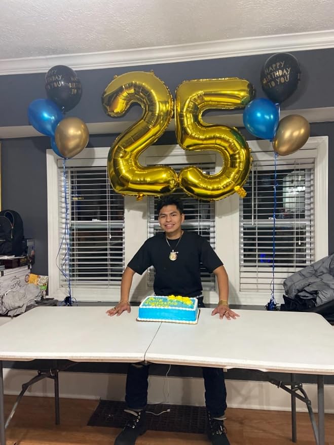 Number Balloons 27 Balloon 40 inch Gold - Image 2