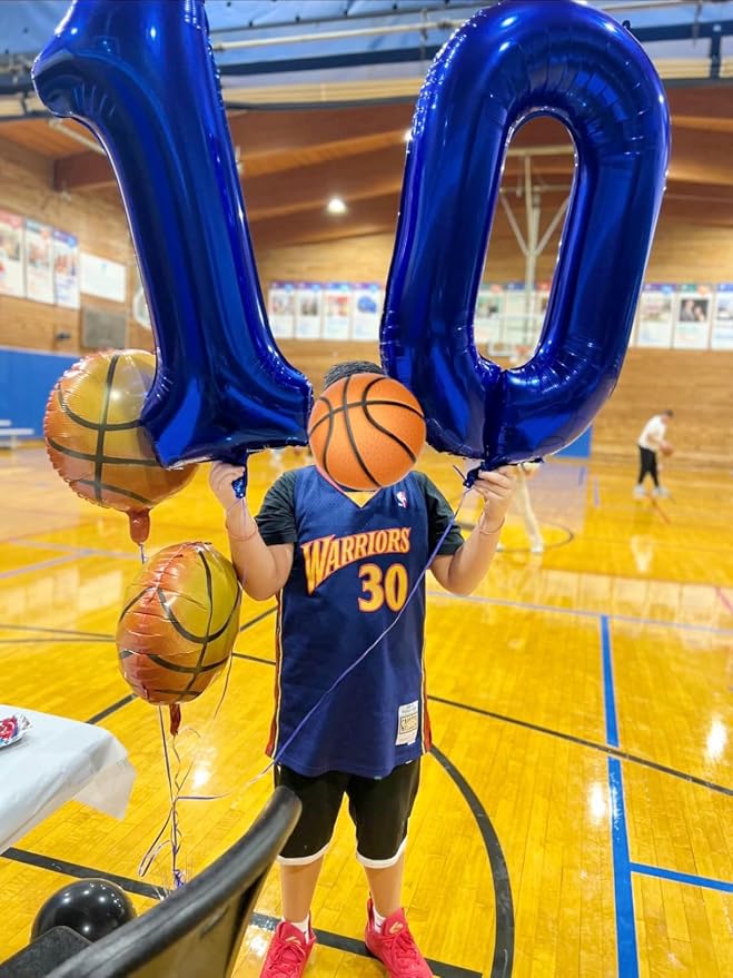 10 Balloon Numbers 40Inch for 10th Year Old Birthday Decorations, Dark Blue | - Image 3
