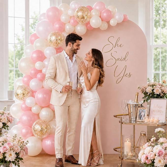 Pink and Gold Balloons - Image 4