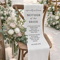 HunnmingRe Bride Mother Wedding Memorial Reserved Chair Sign Banner in Loving by HunnmingRe