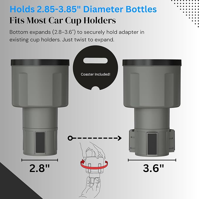 Car Cup Holder Expander Adapter - Image 4