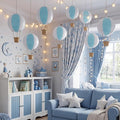 8 Sets Hanging Hot Air Balloon Decoration from Ceiling 12 Inch PVC Lanterns by Unknown