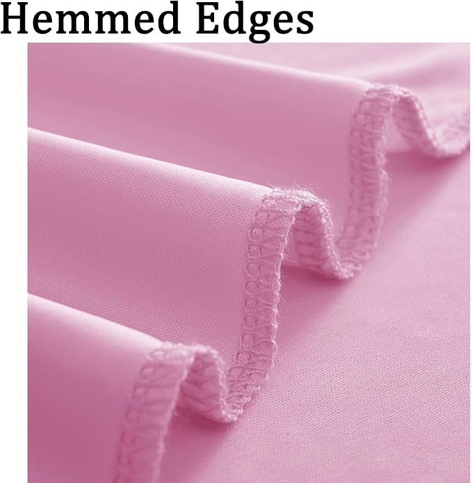 10ft x 8ft Wrinkle Free Pink Backdrop Curtain Drapes, Thick Polyester Baby Pink - Image 4