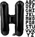 Lovoir 40 Inch Large Black Letter H Balloons Big Size Jumbo Mylar Foil Helium by Lovoir