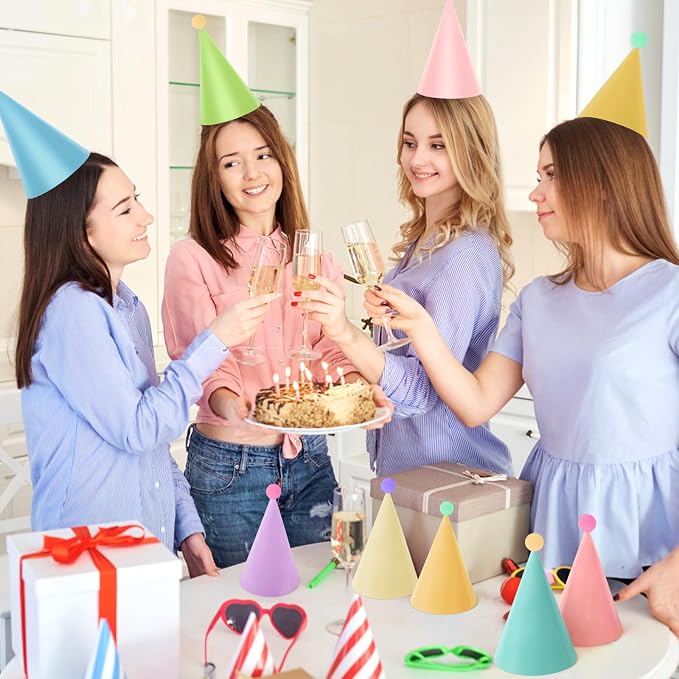 10 Pcs Mini Party Hats for Stuffed Animals, Colorful Birthday Party Hats for - Image 8