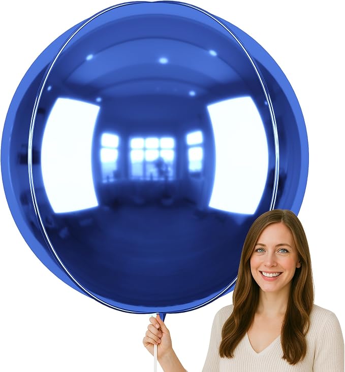 50 Inch Giant Navy Blue Round Foil Balloons by vibzox
