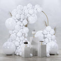 PartyWoo White Balloons 145pcs Matte White Latex Balloons Different Sizes | 18 by PartyWoo