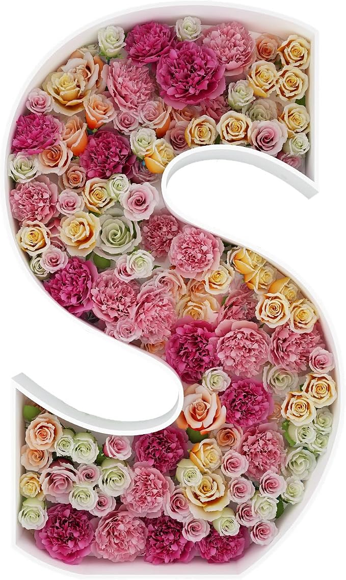 2FT Letter S Mosaic Balloon Frame Letter DIY Fillable Letters Kit by JW+Passion+-+Premium+Quality%2C+Made+With+Passion