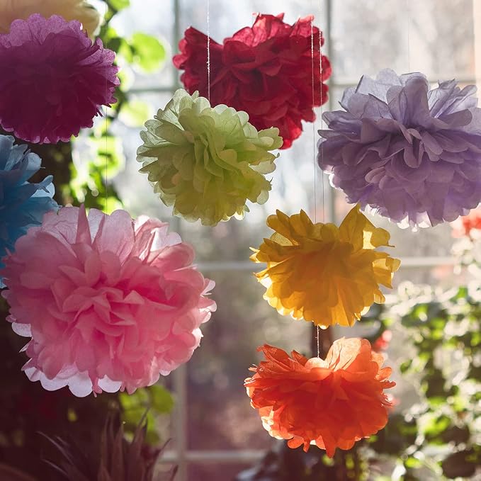Tissue Paper Pom Poms - Image 9