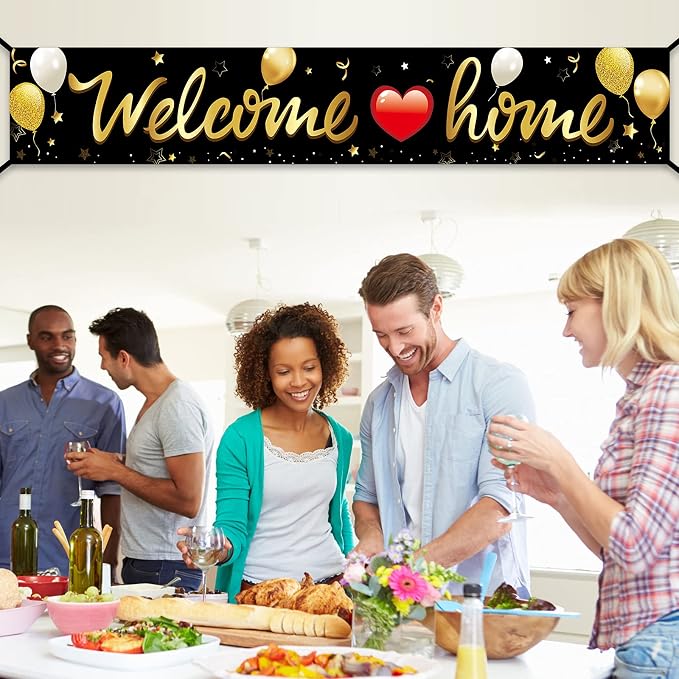 Welcome Home Banner Decoration, Military Homecoming Deployment Returning Party - Image 6