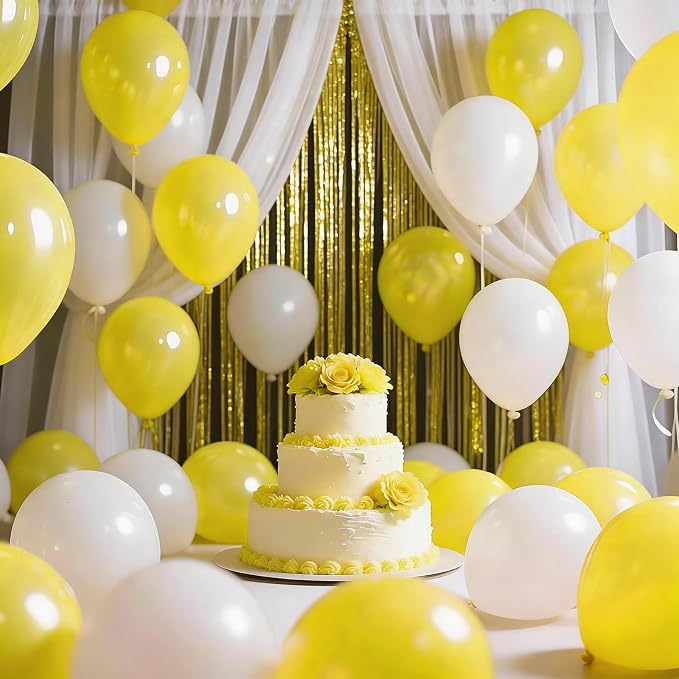 Yellow Balloons Birthday Party Balloons - Image 5