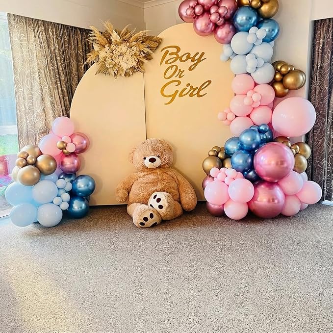 Pink and Blue Balloon Arch Kit, Birthday Decoration - Image 6
