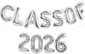 TONIFUL Silver Class of 2026 Graduation Balloon Banners Foil Balloons by TONIFUL
