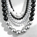Black White and Silver Linking Balloons, Metallic Silver Quick Linked by af-tigonhw